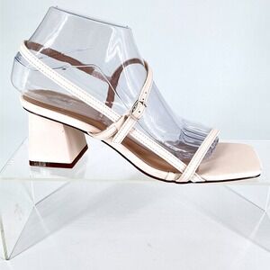 Chase + Chloe Size 7 Blush Pink Strappy Block Heel Sandals NEW Maple